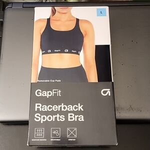 GapFit Black Racerback Sports Bra